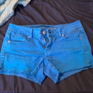 American eagle bright blue shorts sz 10